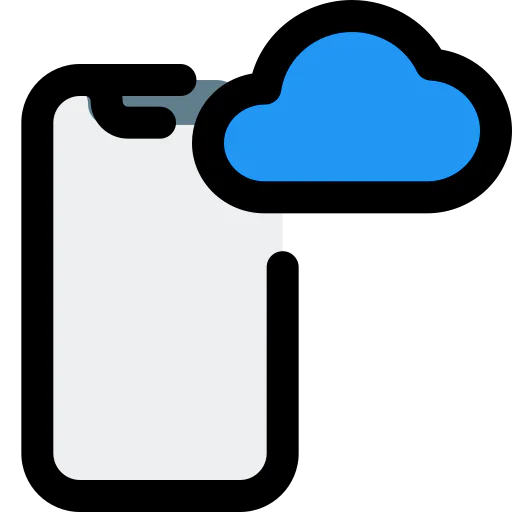 Mobile cloud icon