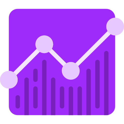 Line chart icon