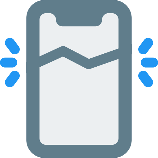 Broken smartphone icon