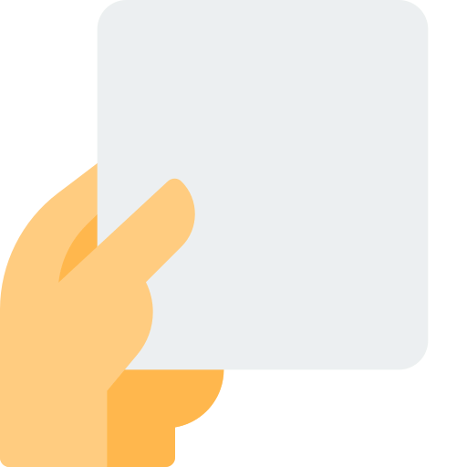 Yellow card icon