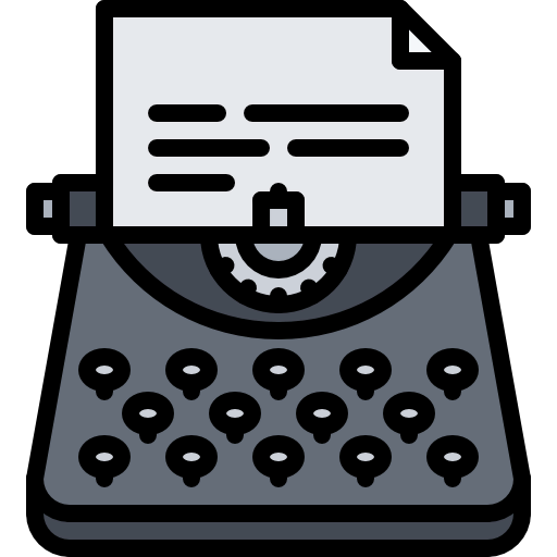 Typewriter icon