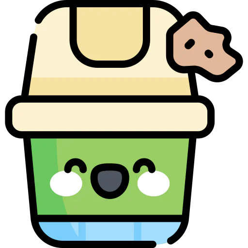 Trash can icon