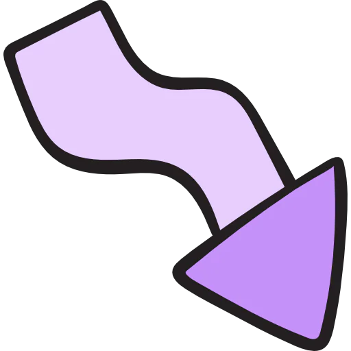 Diagonal arrow icône