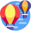 Hot air balloons icon 64x64