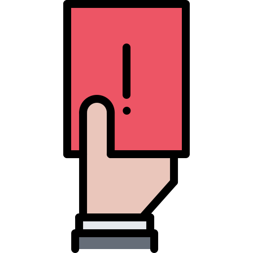 Red card icon
