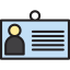 Identity card icon 64x64