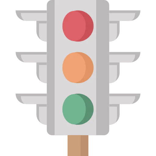 Traffic light icône