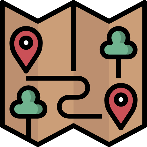 Maps and location Ikona