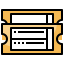 Movie ticket アイコン 64x64