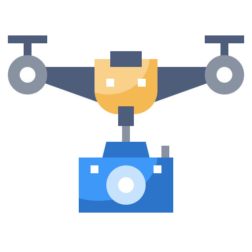Camera drone icon
