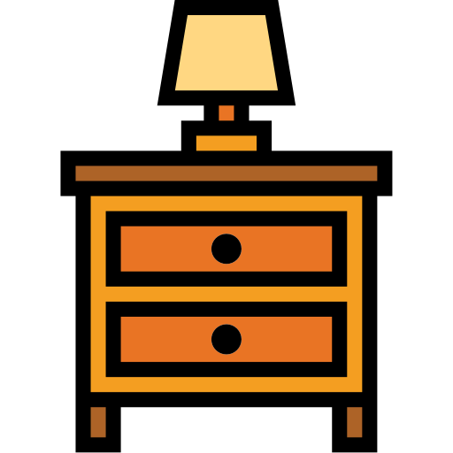 Bedside table icon