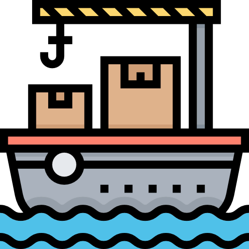 Cargo ship icon