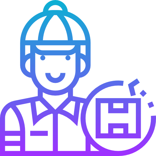 Delivery man icon