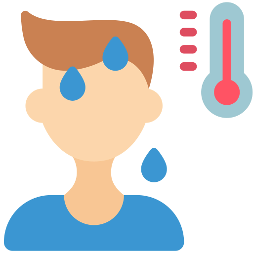 High temperature icon