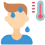 High temperature icon 64x64