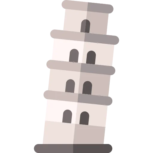 Leaning tower of pisa icon