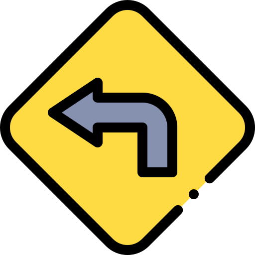 Turn left 图标