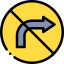 No turn right icon 64x64
