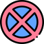 No stopping icon 64x64