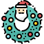 Christmas wreath icône 64x64