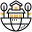 Sustainable home icon 64x64