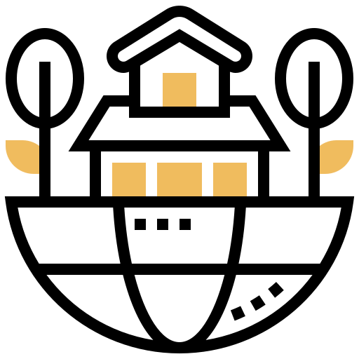Sustainable home icon