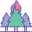 Forest fire icon 64x64