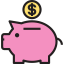 Piggy bank icon 64x64