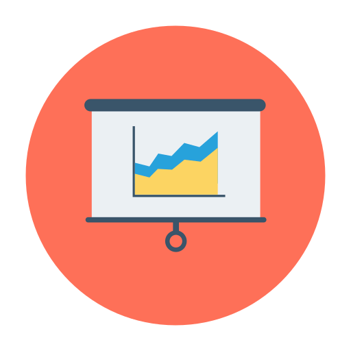 Growth chart icon