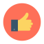 Thumb up ícono 64x64