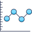 Line chart icon 64x64