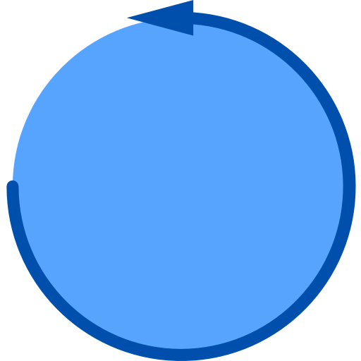Circular arrow ícono