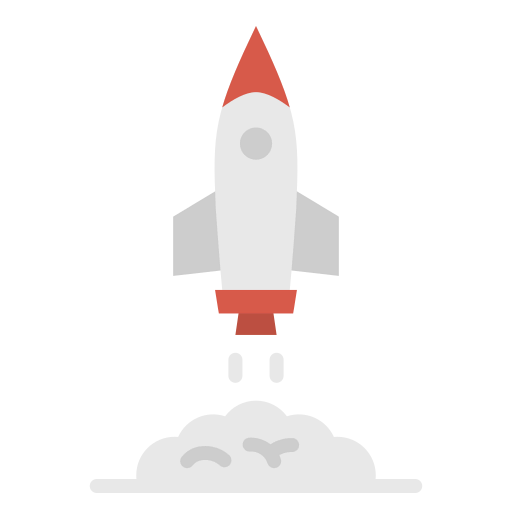 Rocket launch icon