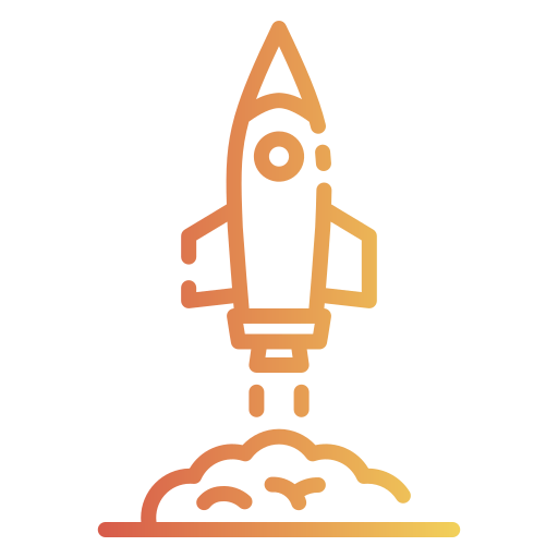 Rocket launch icon