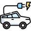 Solar energy car icon 64x64