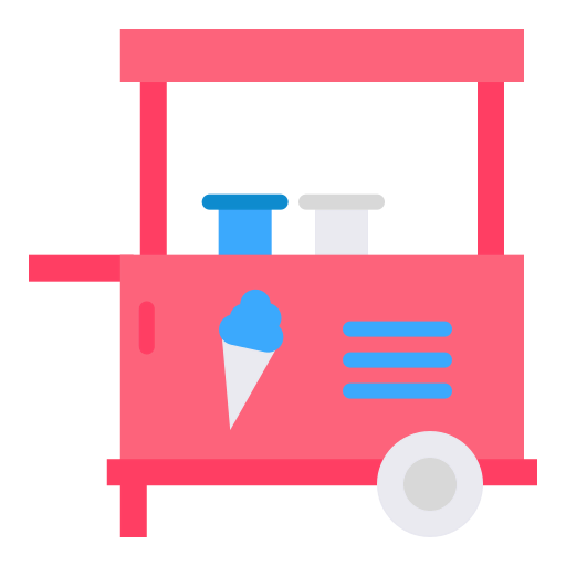 Ice cream cart icon