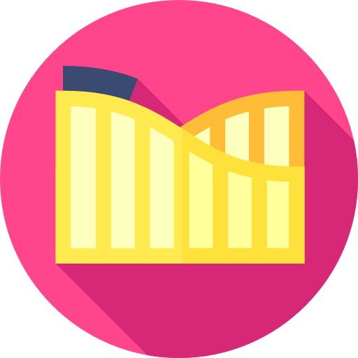 Roller coaster icon
