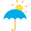 Sun umbrella icon 64x64