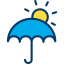 Sun umbrella icon 64x64