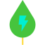 Green energy icon 64x64