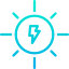Sun energy icon 64x64