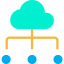 Cloud computing ícono 64x64