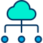 Cloud computing ícone 64x64