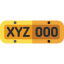 License plate icon 64x64