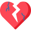 Broken heart icon 64x64