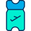 Airplane ticket icon 64x64