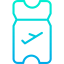 Airplane ticket icon 64x64