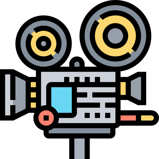 Cinema camera icon