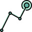 Line graph icon 64x64