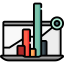 Bar chart icon 64x64